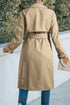 'Sagebloom' Buttoned Long Sleeve Trench Coat - Celes Fashion